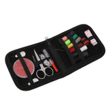 Maxbell 25pcs Travel Sewing Kit Needles Thread Scissors Set with Black Zipper Bag