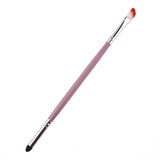 Maxbell Double Ended Eye Shadow Lipline Brush Pink