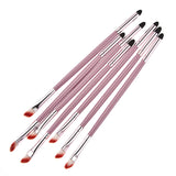 Maxbell Double Ended Eye Shadow Lipline Brush Pink