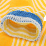 Maxbell Baby Boy Girl Combed Cotton Charming Attractive Stripe Socks Yellow XS PACK OF 8PCS