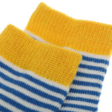 Maxbell Baby Boy Girl Combed Cotton Charming Attractive Stripe Socks Yellow XS PACK OF 8PCS