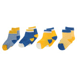 Maxbell Baby Boy Girl Combed Cotton Charming Attractive Stripe Socks Yellow XS PACK OF 8PCS