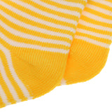 Maxbell Baby Boy Girl Combed Cotton Charming Attractive Stripe Socks Yellow XS PACK OF 8PCS