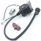 Maxbell Ignition Coil On/Off Engine Switch with Spark Plug for lawnmower Chainsaw