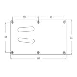 Maxbell Plastic Back Plate Backplate Trem Cavity Cover Protector for Electric Guitar