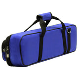 Maxbell Oxford Cloth Flute Case Cover - Carring Bag with Handle Strap Plush Lining Deep Blue