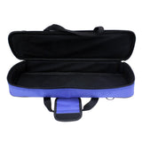 Maxbell Oxford Cloth Flute Case Cover - Carring Bag with Handle Strap Plush Lining Deep Blue