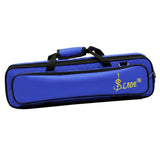 Maxbell Oxford Cloth Flute Case Cover - Carring Bag with Handle Strap Plush Lining Deep Blue