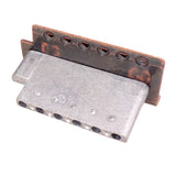 Maxbell Copper Red 6 String Flat Saddle Single Tremolo Bridge System for FD SQ ST Electric Guitar Replacements