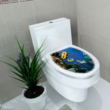 Maxbell Toilet Seat Wall Sticker Tropical Fish Vinyl Art Bathroom Decorative Decals