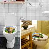 Maxbell DIY Home Toilet Seat Wall Sticker ELEPHANT Print Vinyl Art Bathroom Decorative Decals