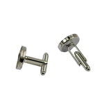 Maxbell 10x Blank Round Bezel Cabochon Setting Base Cuff Links DIY Formal Cufflink