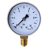 Maxbell 1/4" NPT Side Mount 2.3"Face 10 Bar Compressor Compressed Air Pressure Gauge