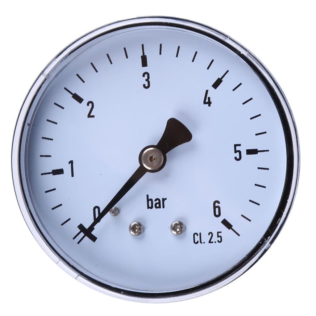 Maxbell 1/4''NPT 2.3'' Face 6 Bar Air Compressor Hydraulic Pressure Gauge Oil Meter