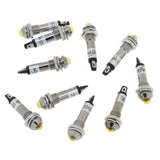 Maxbell 10 Pcs 12V DC 8mm Power Indicator Signal Light XD8-2 Led Light Bulb Yellow