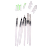 Maxbell Pack of 6 Reusable Water Brush Pen Watercolor Calligraphy Drawing Painting Pen Tool Set