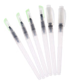 Maxbell Pack of 6 Reusable Water Brush Pen Watercolor Calligraphy Drawing Painting Pen Tool Set