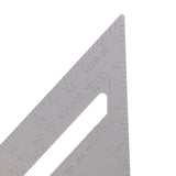 Maxbell Double Side Aluminum Alloy Square Combination Triangle Metric Inch Ruler Carpenter's Protractor Miter Framing