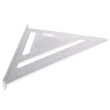 Maxbell Double Side Aluminum Alloy Square Combination Triangle Metric Inch Ruler Carpenter's Protractor Miter Framing