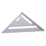 Maxbell Double Side Aluminum Alloy Square Combination Triangle Metric Inch Ruler Carpenter's Protractor Miter Framing
