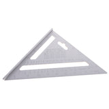 Maxbell Double Side Aluminum Alloy Square Combination Triangle Metric Inch Ruler Carpenter's Protractor Miter Framing