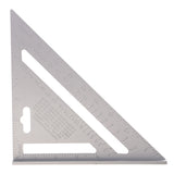 Maxbell Double Side Aluminum Alloy Square Combination Triangle Metric Inch Ruler Carpenter's Protractor Miter Framing