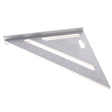 Maxbell Double Side Aluminum Alloy Square Combination Triangle Metric Inch Ruler Carpenter's Protractor Miter Framing
