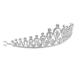 Maxbell Wedding Bridal Princess Party Prom Crystal Hair Tiara Crown Veil Headband
