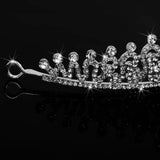 Maxbell Wedding Bridal Princess Party Prom Crystal Hair Tiara Crown Veil Headband