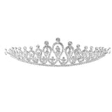 Maxbell Wedding Bridal Princess Party Prom Crystal Hair Tiara Crown Veil Headband