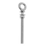 Maxbell Rustproof Durable Corrosion Resistant 316 Stainless Steel Long Lifting Eye Bolt With Nut And Washer M10 X 100mm Silver