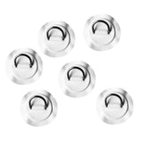 Maxbell 6pcs/set Durable Stainless Steel D-ring Pad/Patch for PVC Inflatable Boat Kayak