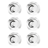 Maxbell 6pcs/set Durable Stainless Steel D-ring Pad/Patch for PVC Inflatable Boat Kayak