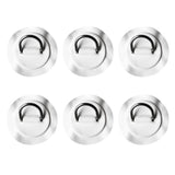 Maxbell 6pcs/set Durable Stainless Steel D-ring Pad/Patch for PVC Inflatable Boat Kayak