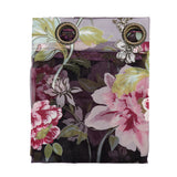 Maxbell Wine Red Flower Voile Window Curtain Panel Sheer Tulle Drape Beads Valance