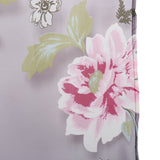 Maxbell Wine Red Flower Voile Window Curtain Panel Sheer Tulle Drape Beads Valance