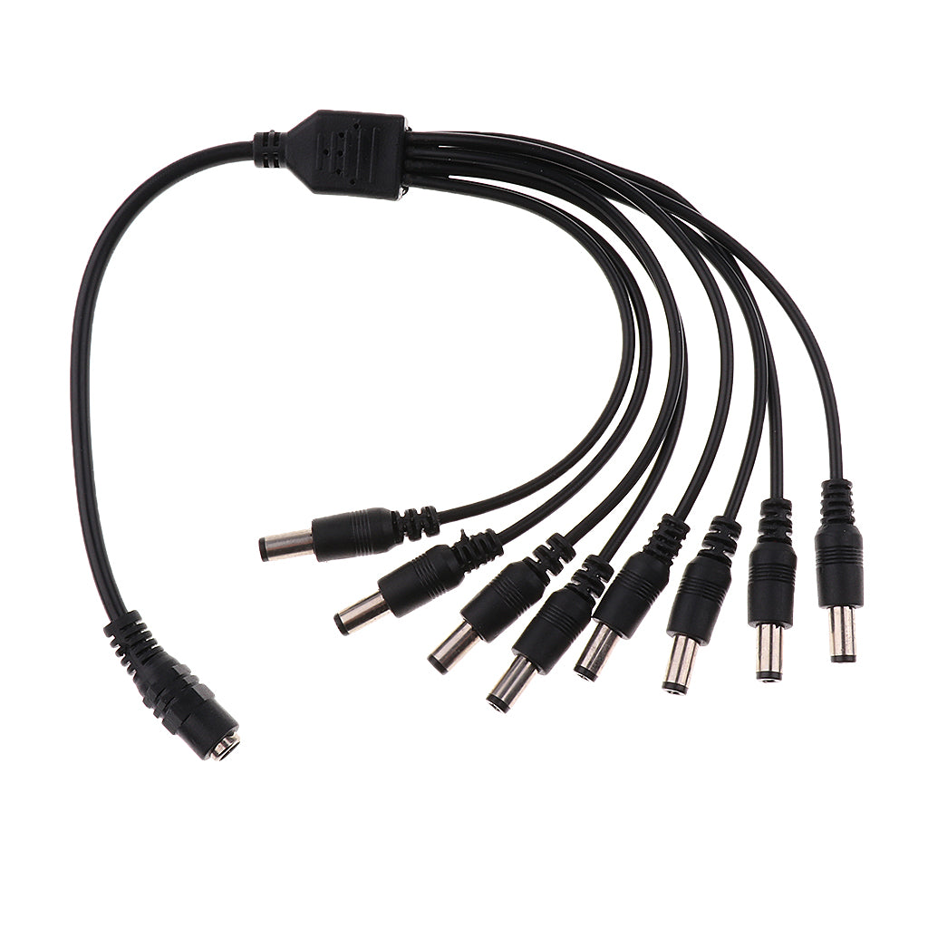 Maxbell 8 Port Splitter Cable CCTV Security Camera DC 12V Power Supply Adapter Cable