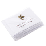 Maxbell Pack of 10 Wedding Birthday Mini Metal Bird of Peace Invitation Cards with Envelopes