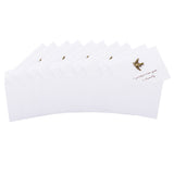 Maxbell Pack of 10 Wedding Birthday Mini Metal Bird of Peace Invitation Cards with Envelopes
