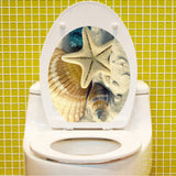 Maxbell DIY Toilet Seat Wall Sticker Starfish Vinyl Art Bathroom Decorative Mural Decals