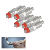 Maxbell 5Pcs/set Steel Thread Pig Hog Automatic Nipple Drinker Waterer Goat Dog New