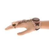 Maxbell Gothic Retro Vintage Lace Bracelet Ring Set Wedding Party Elegant Decoration