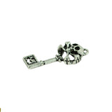 Maxbell 30Pcs Punk Demon Skull Key Charms Pendant Jewelry DIY Making Tibetan Silver