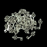 Maxbell 30Pcs Punk Demon Skull Key Charms Pendant Jewelry DIY Making Tibetan Silver