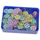 Maxbell 85 Pieces Patchwork Pins Head Pins Quilting Sewing Crafts 4.6x1.1cm #1