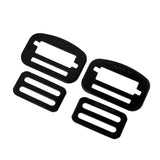 Maxbell 2 Pairs Alloy Steel Fastener Locking Clip for Rock Climbing Harnesss Black