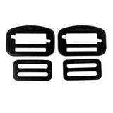 Maxbell 2 Pairs Alloy Steel Fastener Locking Clip for Rock Climbing Harnesss Black