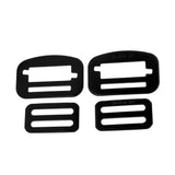 Maxbell 2 Pairs Alloy Steel Fastener Locking Clip for Rock Climbing Harnesss Black