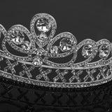Maxbell Princess Stunning Crystal Hair Tiara Wedding Bridal Crown Veil Headband