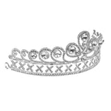 Maxbell Princess Stunning Crystal Hair Tiara Wedding Bridal Crown Veil Headband